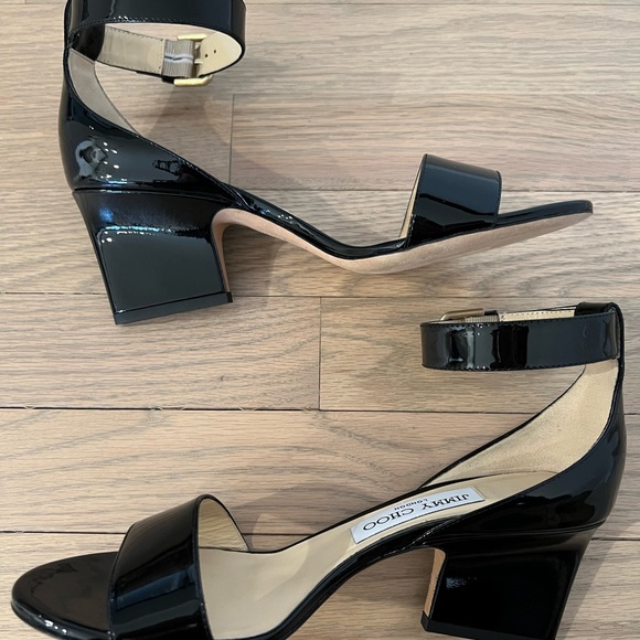 Jimmy Choo Edina Patent Leather Sandal - Picture 6 of 9